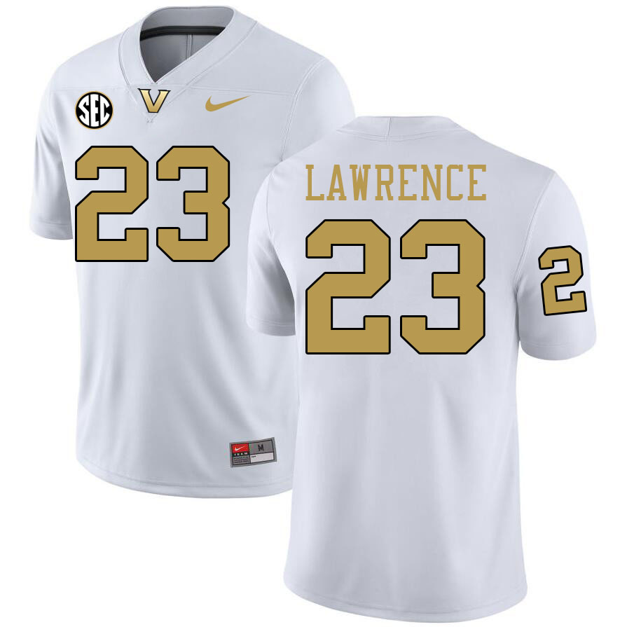 Carson Lawrence Jersey, Vanderbilt Commodores #23 Carson Lawrence Football Jersey, Uniforms-Alternat